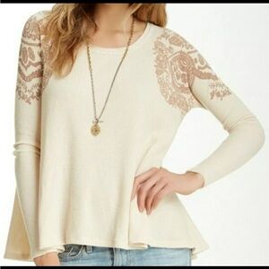 We the Free Waffle Knit Long Sleeve Shirt